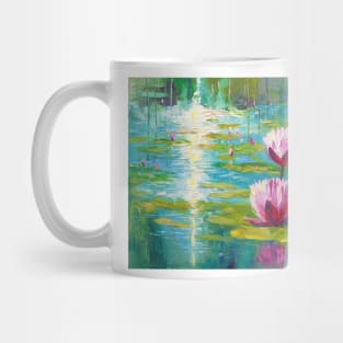 Lilies in the pond Mug